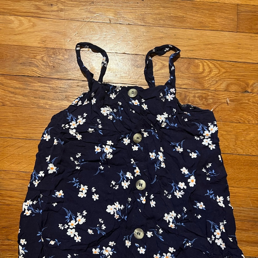 Source Unknown Floral Camisole - Navy and White